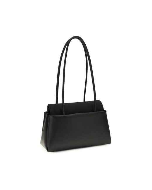 Prada Black Calf Leather Bos Taurus Shoulder Bag