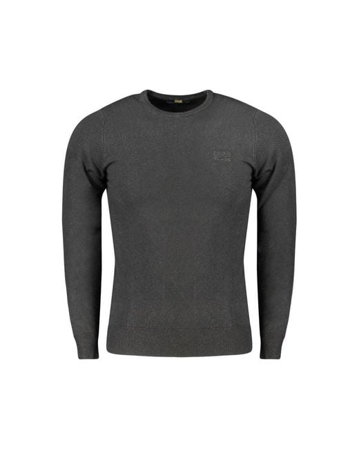 Roberto Cavalli Gray Nero Viscosa Uomo Maglia for men
