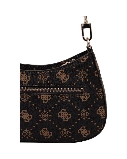Guess Black Brown Polyethylene Handbag