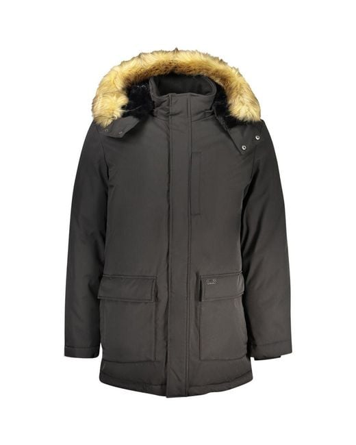 Guess Black Polyester Jacket for men