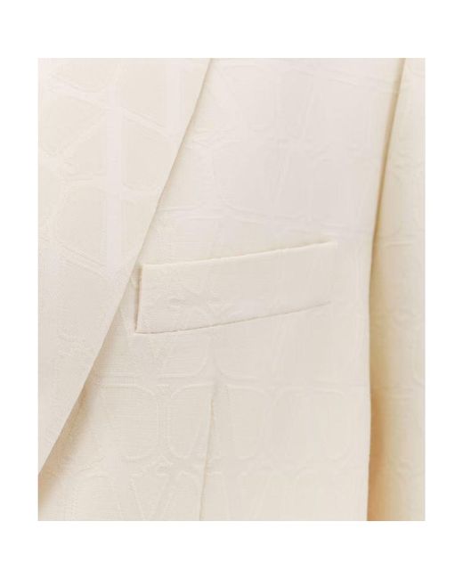 Valentino Natural Wool And Silk Toile Iconographe Jacket for men