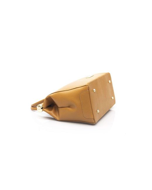 Baldinini Metallic Brown Leather Shoulder Bag
