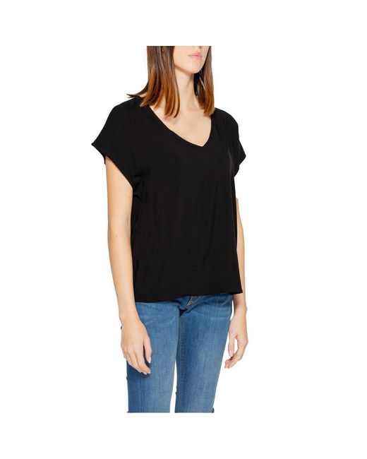Jacqueline De Yong Black Viscose Tops & T