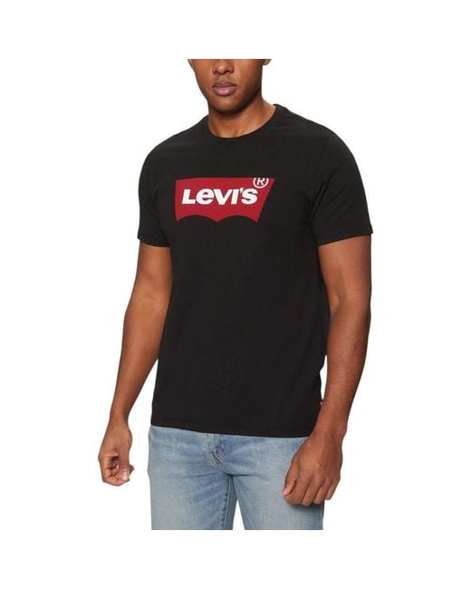 Levi's Black Cotton T for men