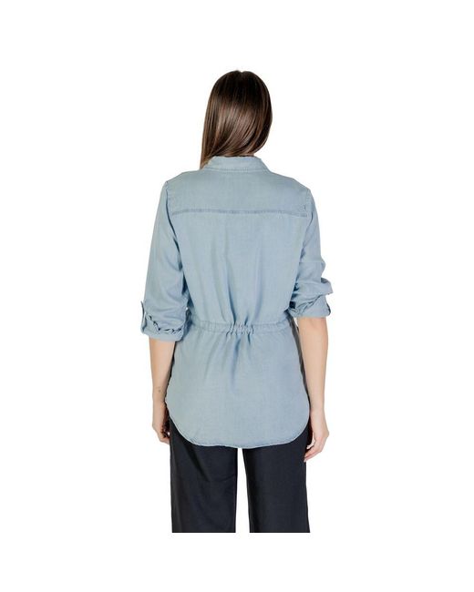 ONLY Blue Tencel Shirt