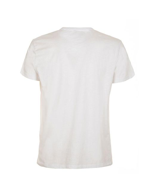 Fred Mello White F Mello Cotton T-shirt for men