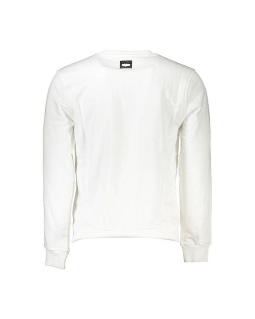 Roberto Cavalli White Cotton Sweater for men