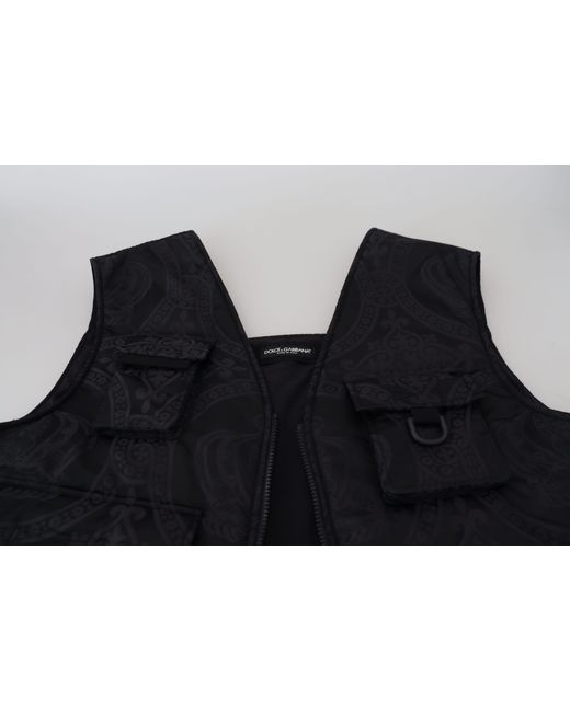 Dolce & Gabbana Blue Elegant Sleeveless Vest Jacket for men