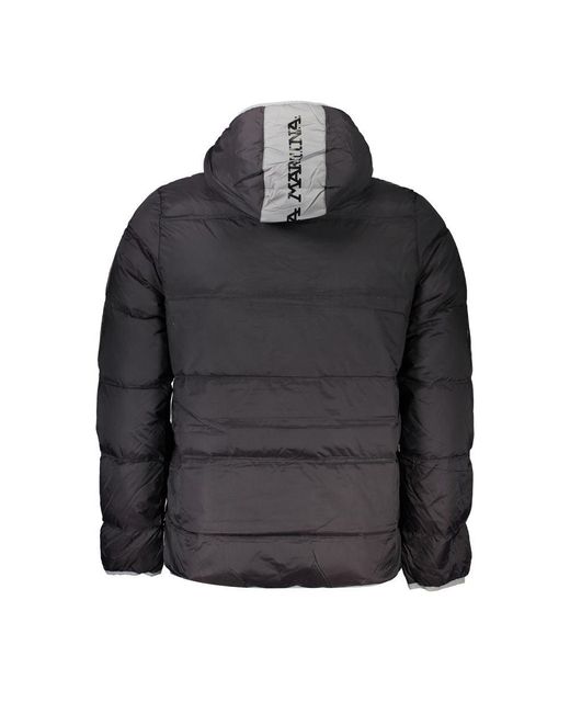 La Martina Black Polyamide Jacket for men