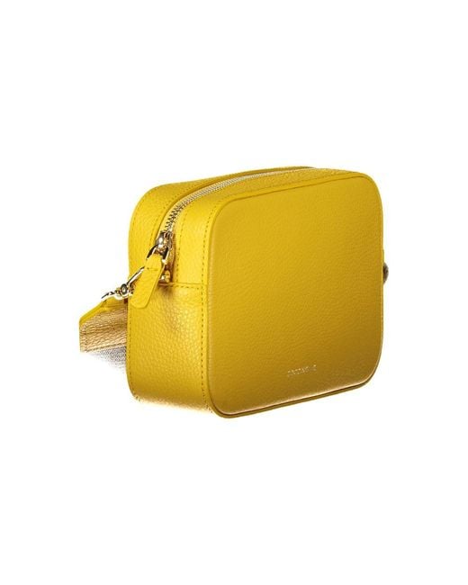 Coccinelle Yellow Leather Handbag