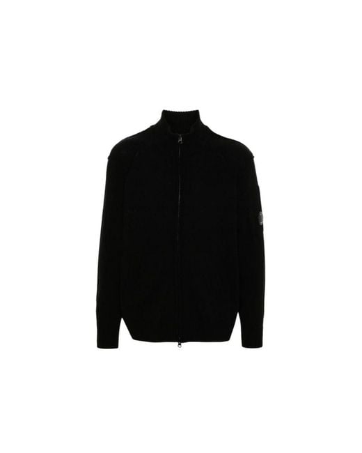 C P Company Black Wool Sweater for men
