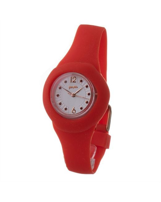 Folli Follie Red Silicone Watch