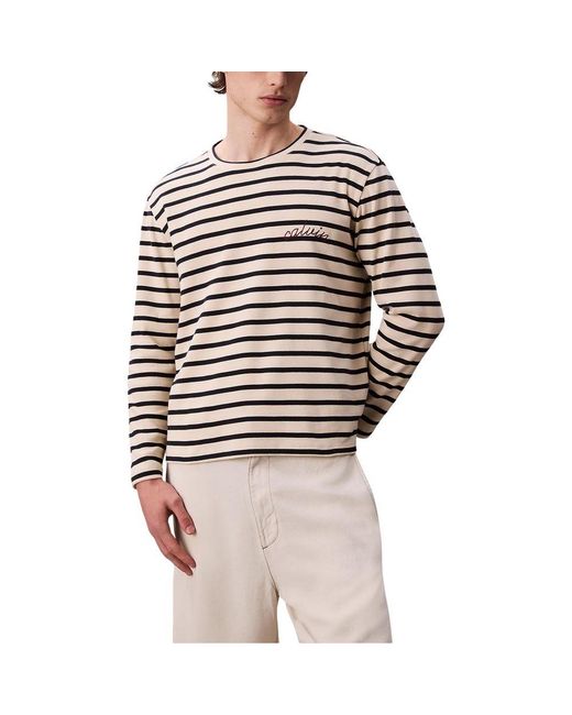 Calvin Klein Multicolor White Cotton Long Sleeve T for men