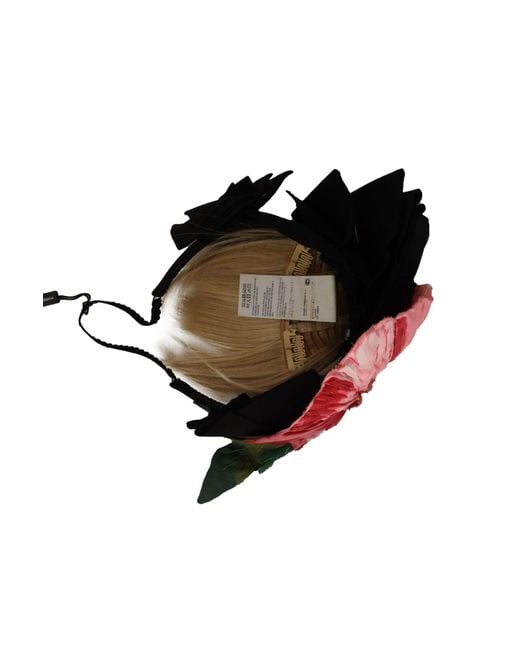 Dolce & Gabbana Black Elegant Silk-Blend Diadem Headband