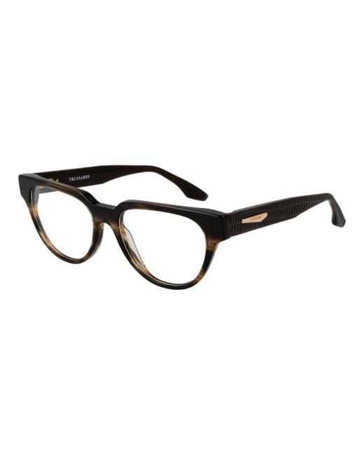 Trussardi Black Brown Acetate Glasses (frames)