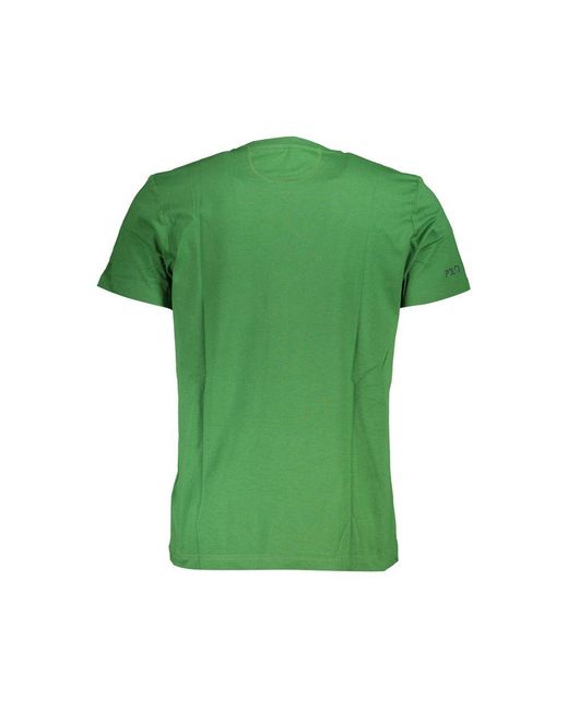 La Martina Green Cotton T-Shirt for men