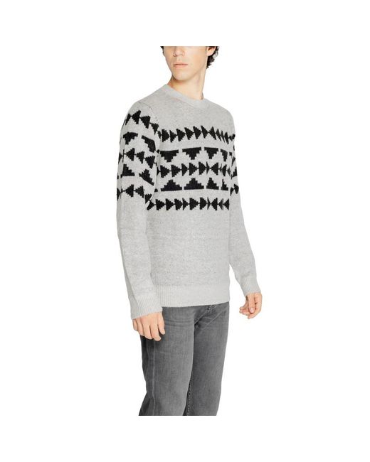 Antony Morato Gray Acrylic Sweater for men