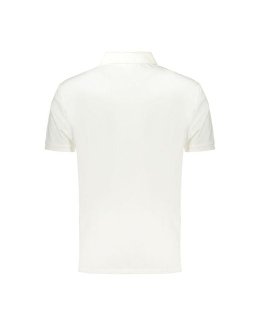 Calvin Klein White Cotton Men's Polo Shirt for men