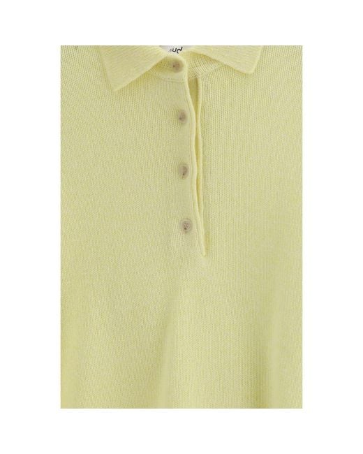 Allude Yellow Cashmere Cashmere Sweater