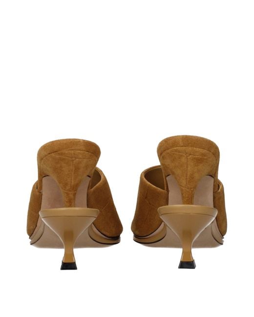 Jacquemus Brown Suede Sandals/Camel