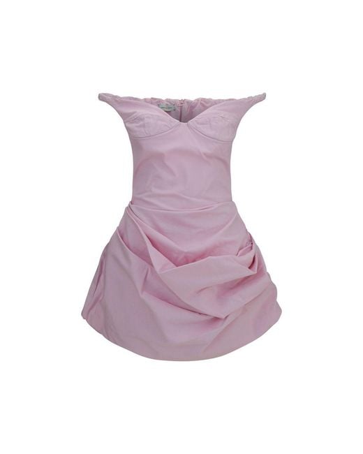 Magda Butrym Purple Cotton Casual Dress