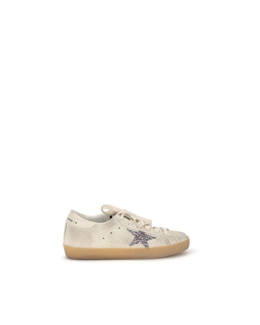 Golden Goose Deluxe Brand Natural Beige Calf Leather Bos Taurus Sneakers