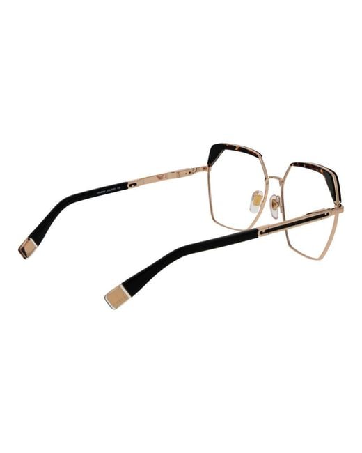 Furla Brown Stainless Steel Glasses (Frames)