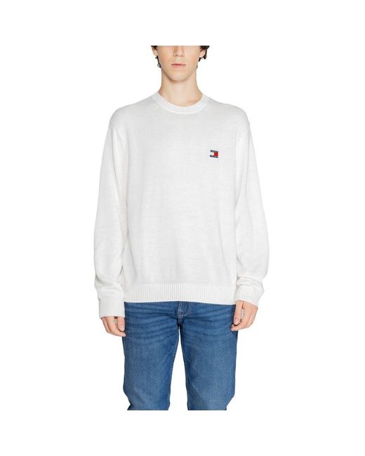 Tommy Hilfiger White Recycled Polyester Sweater for men