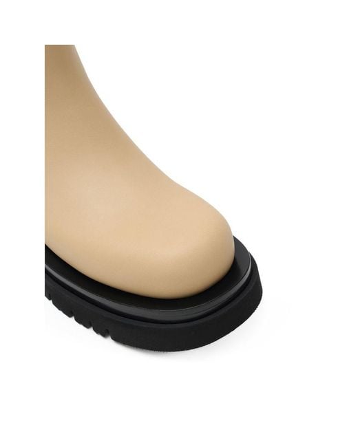 Bottega Veneta Black Beige Leather Boot