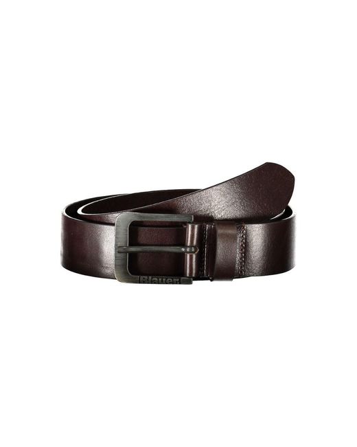 Blauer Brown Elegant Iron Leather Belt With Metal Buckle for men