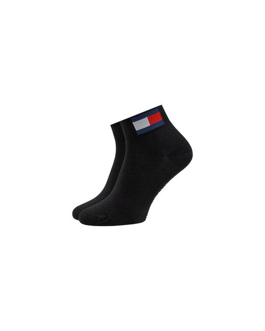 Tommy Hilfiger Black Cotton Socks
