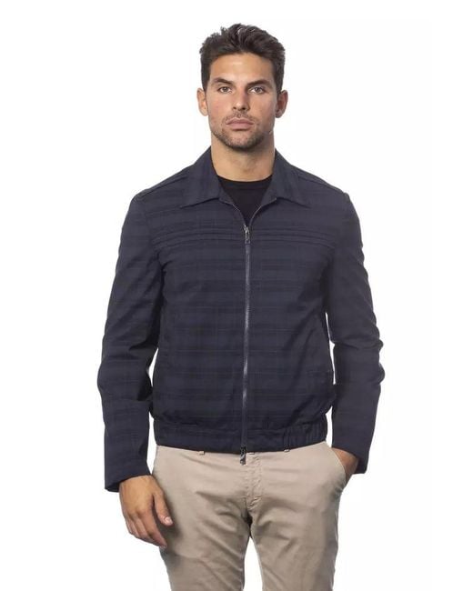 Verri Blue Wool Jacket for men