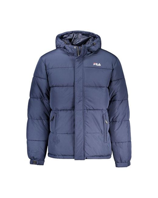 Fila Blue Polyester Jacket for men