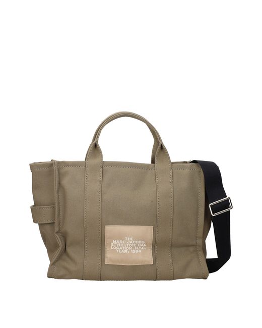 Marc Jacobs Metallic Green Fabric Handbag