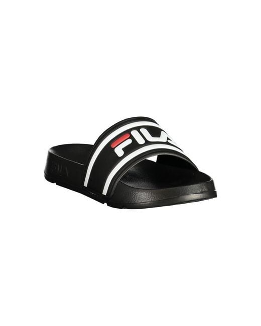 Fila Black Sliders