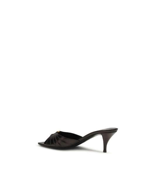 Saint Laurent Black Calf Leather Bos Taurus High Heel Pumps