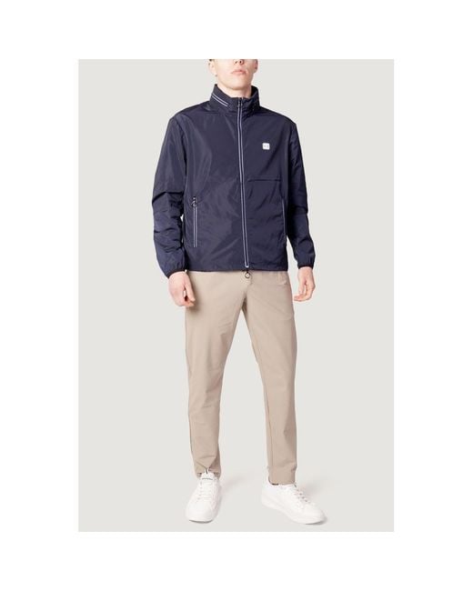 ARMANI EXCHANGE Blue Polyester Jacket for men