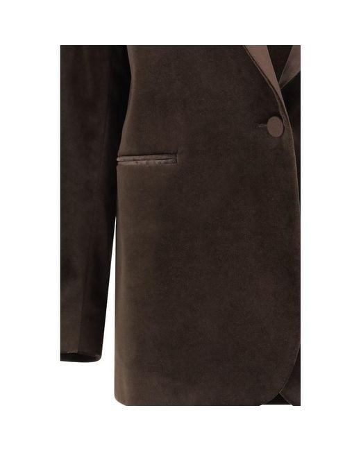 Lardini Brown Cotton Blazer