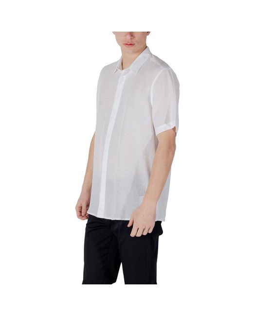 Antony Morato Gray Lyocell Shortsleeve for men