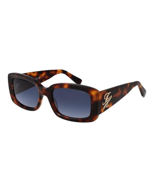 Tommy Hilfiger Blue Brown Acetate Sunglasses