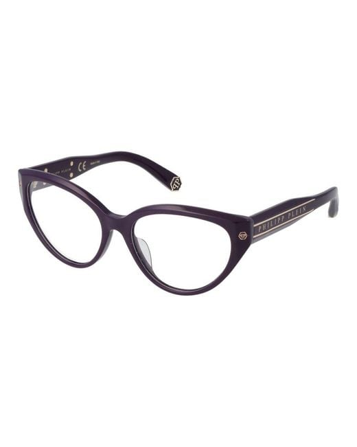 Philipp Plein Blue Cellulose Acetate Glasses (Frames)