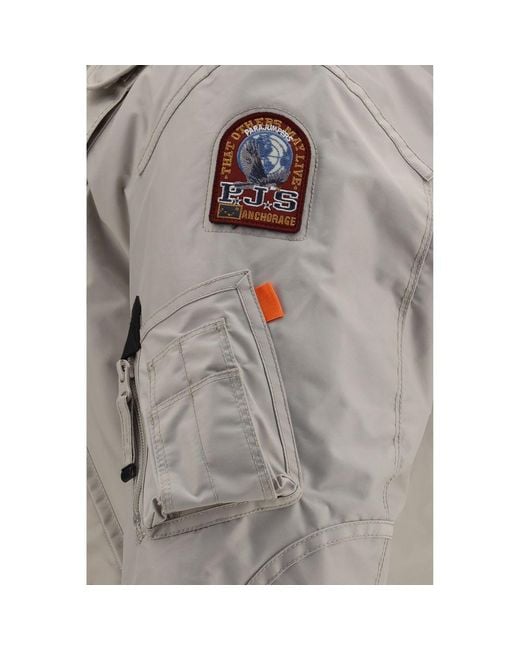 Parajumpers Gray Polyamide Bomber for men
