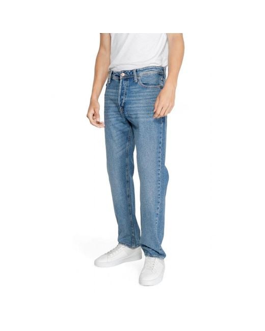 Jack & Jones Blue Jack Jones Cotton Jeans & Pant for men