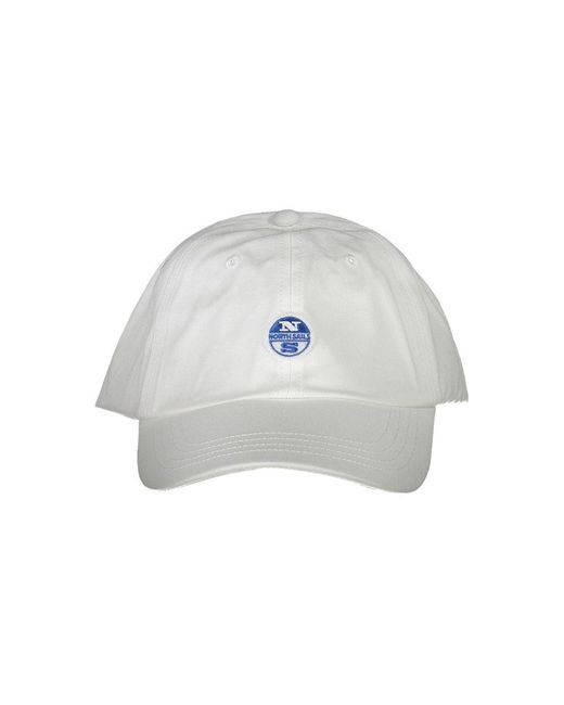 North Sails White Cotton Cap for men
