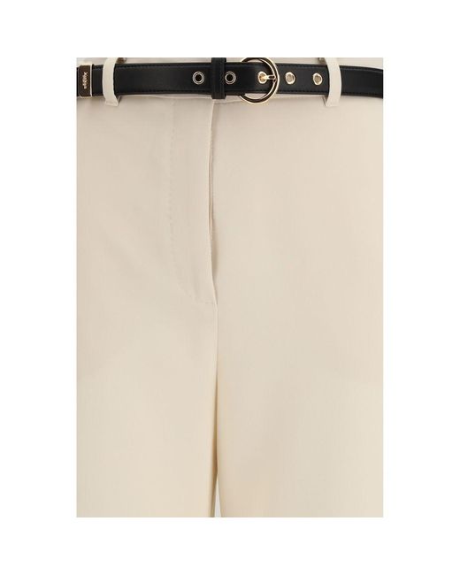Max Mara Natural Beige Triacetate Dress Pants
