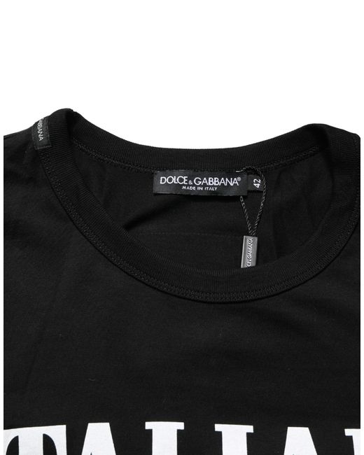 Dolce & Gabbana Black Italians Do It Better Camo Pocket Men T for men