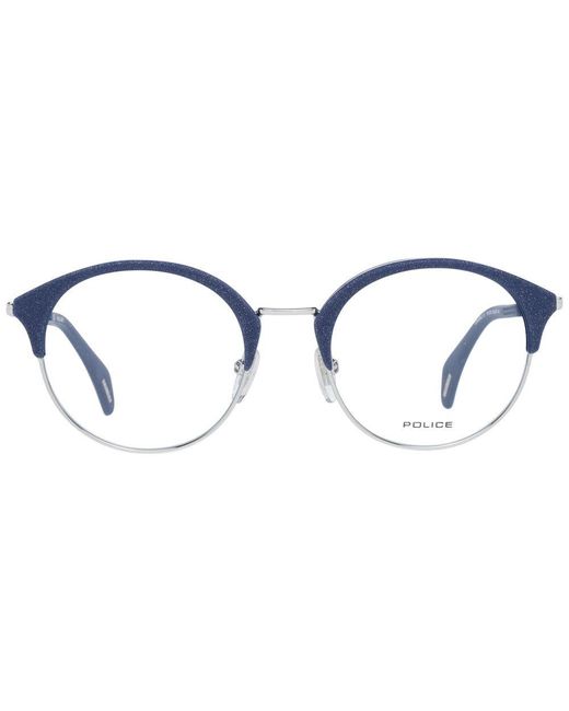 Police Blue Multicolor Metal & Plastic Glasses (frames)