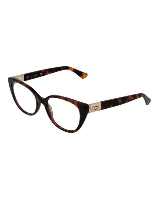Guess Brown Plastic Glasses (frames) for men