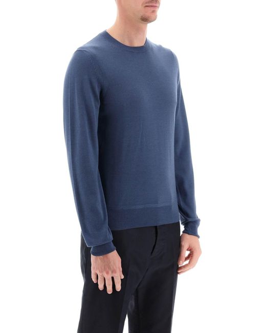 Tom Ford Blue Light Silk Cashmere Sweater for men
