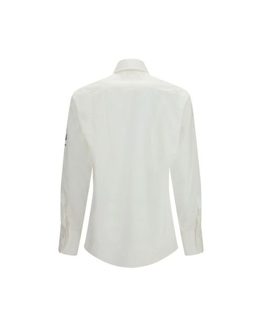 MM6 by Maison Margiela White Cotton Dress Shirt for men